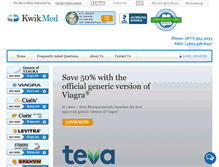 Tablet Screenshot of kwikmed.com